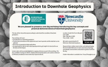 European Geophysical Services to Partner with Newcastle University to Deliver a one-day Downhole Geophysics Workshop
